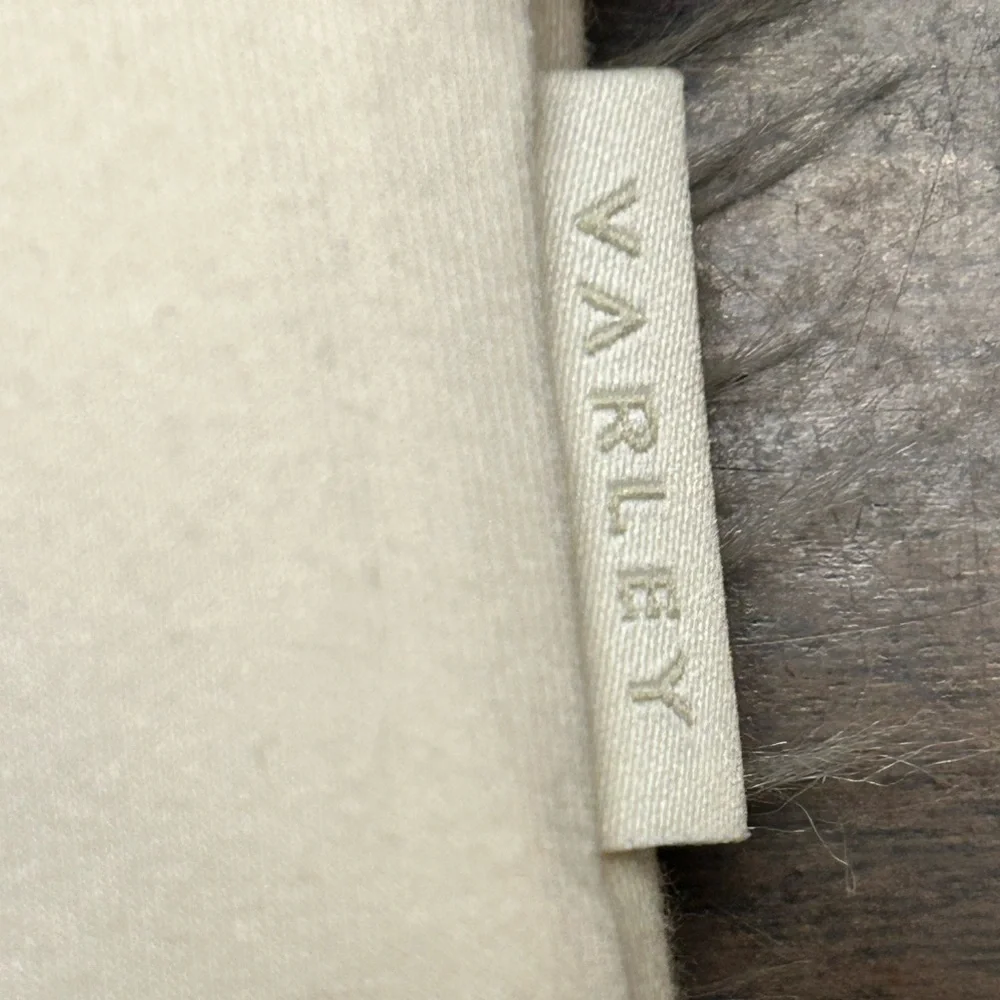 Varley Cream Drawstring Funnel Neck Pullover - Picture 8 of 16